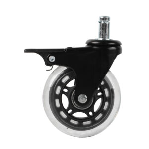 3 Inch Caster Wheel Brake Set of 5 Desk Chair Wheels Caster Office Chair Wheels Castor for Furniture Casters